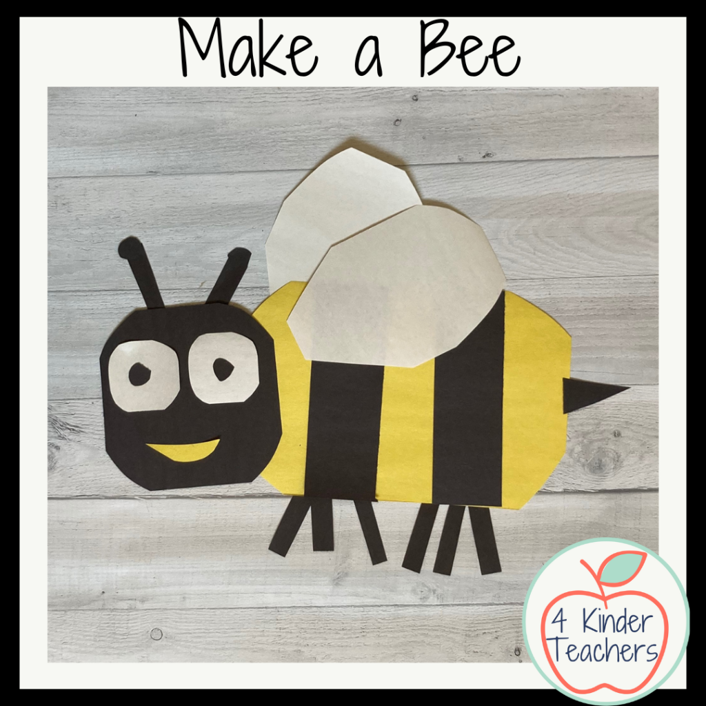construction paper bee
