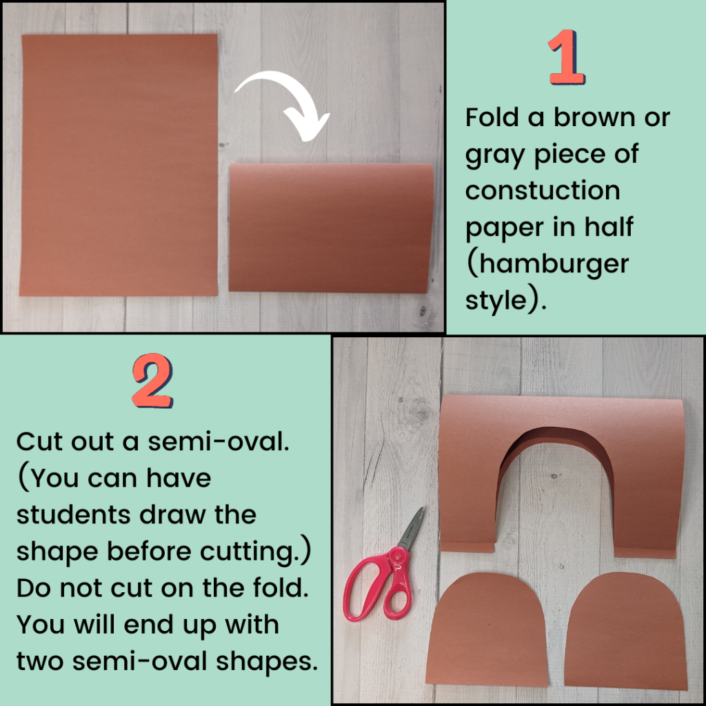 Step 1 and 2 of cat craft