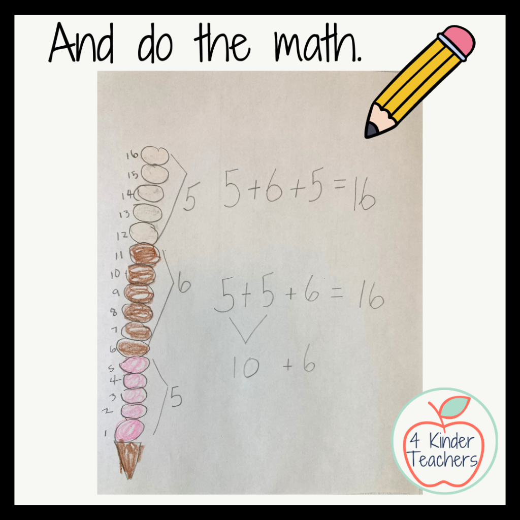 sample of kindergarten math to go with graph